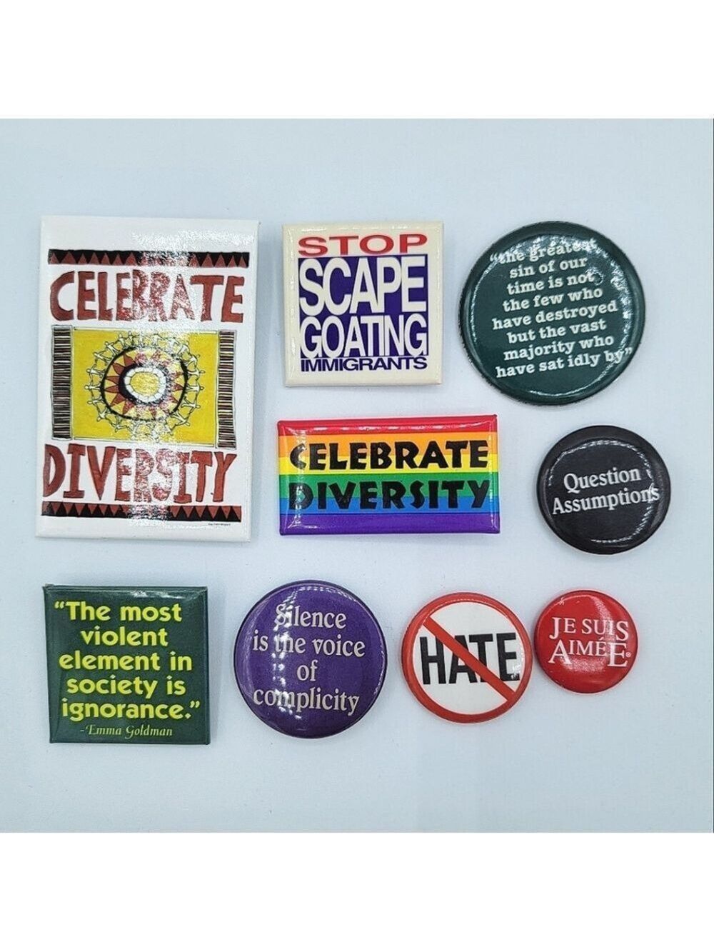 Collectible Pin Set Social Justice #3074